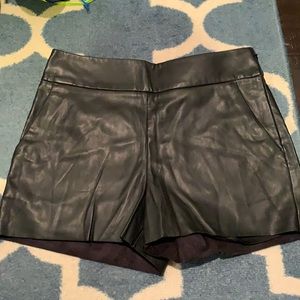 Faux Leather Mini Shorts